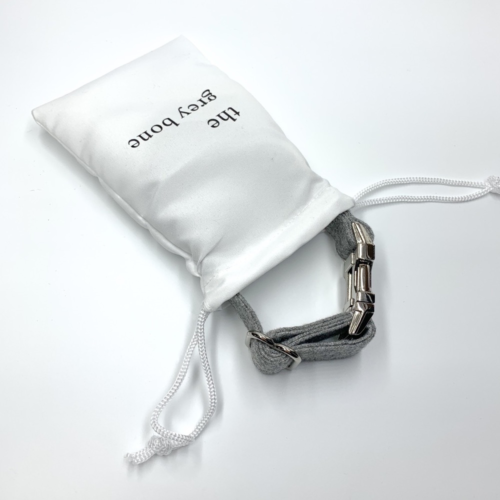 Dog Collar & Leash Set: Heather Grey - Picture 6 of 8